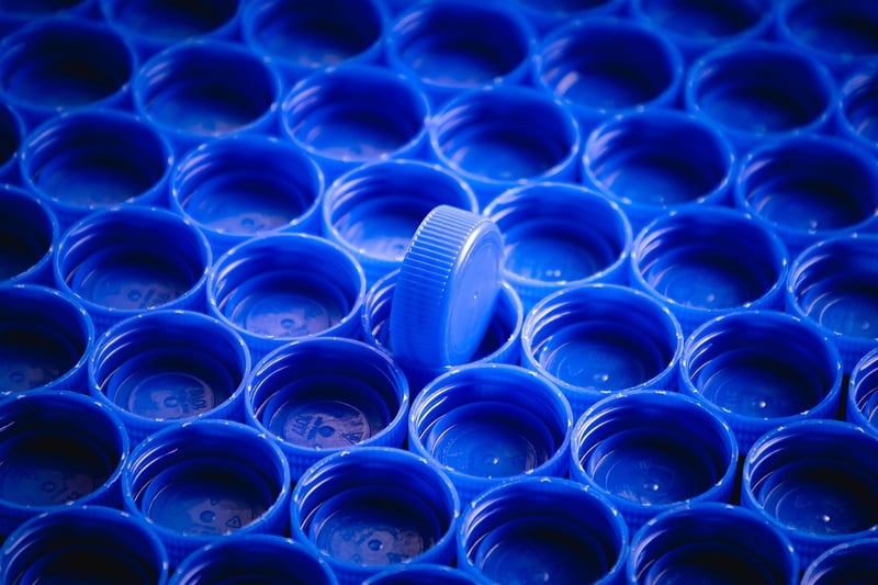 Recycled Bottle Cap Mosaic